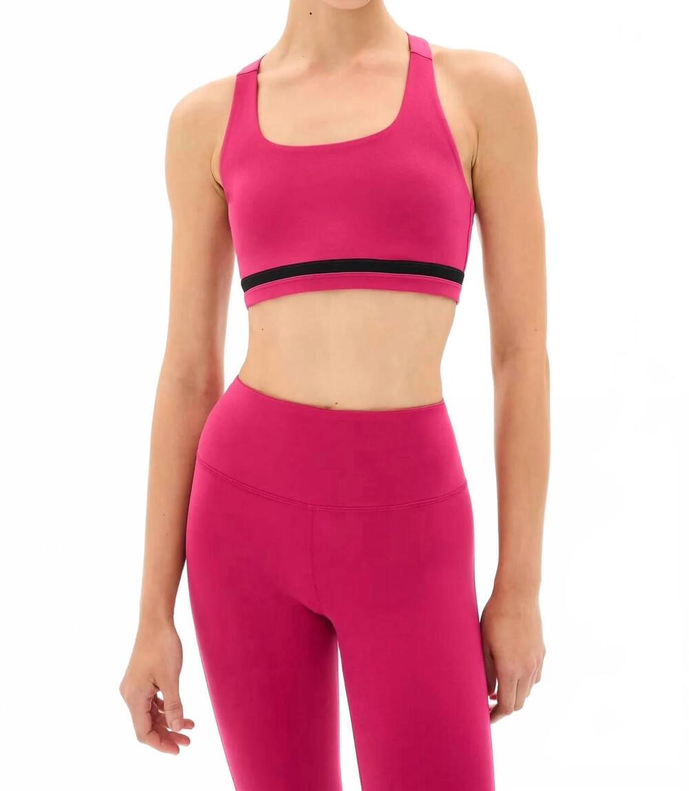 NEW SPLITS59 miles rigor sports bra in sangria/black